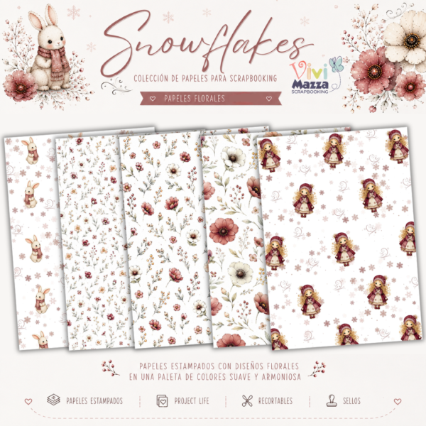 Colección digital "Snowflakes"